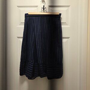 FAITH AND JOY Black Eyelet & Pleat Skirt